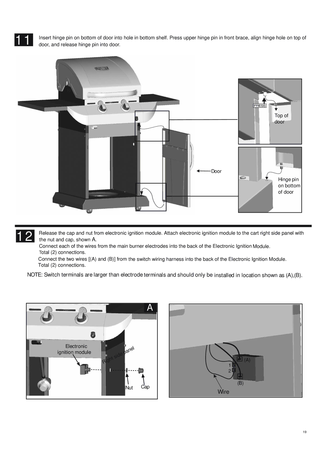 Char-Broil 463243911 manual Wire 