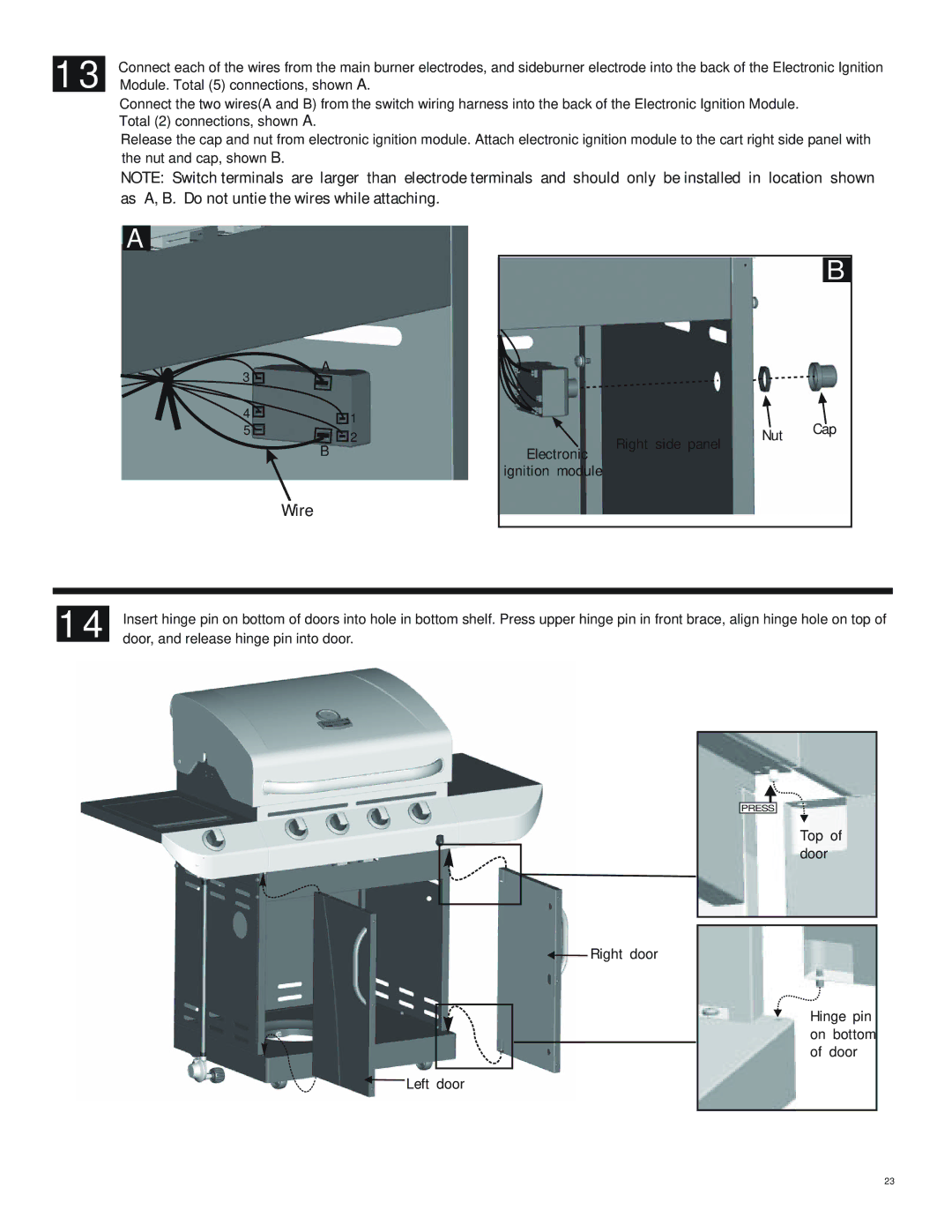 Char-Broil 463244011 manual Wire 