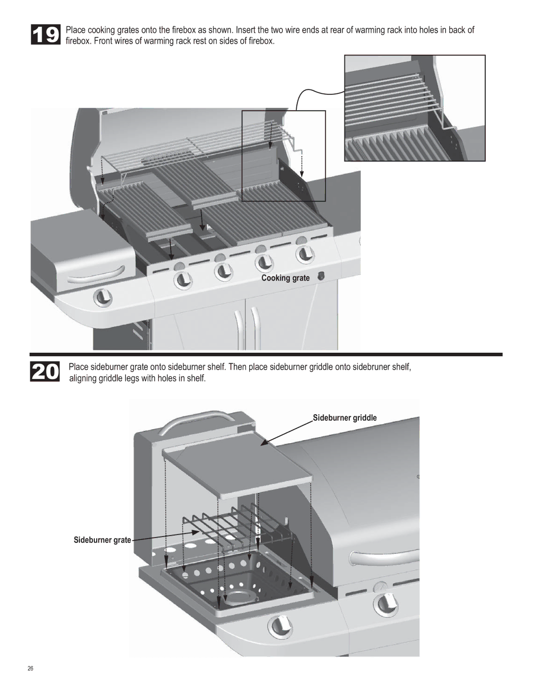 Char-Broil 463247311 manual Cooking grate 