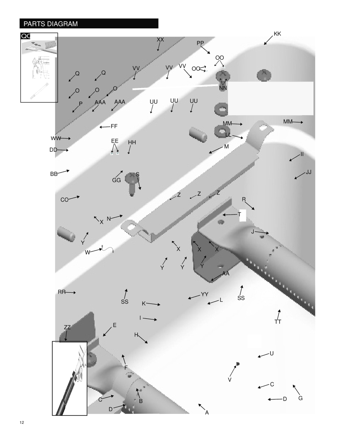 Char-Broil 463247412 manual Parts Diagram 