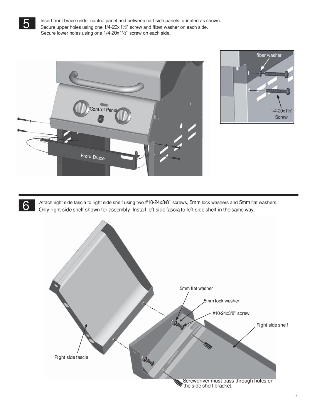 Char-Broil 463250211 manual Front Brace 