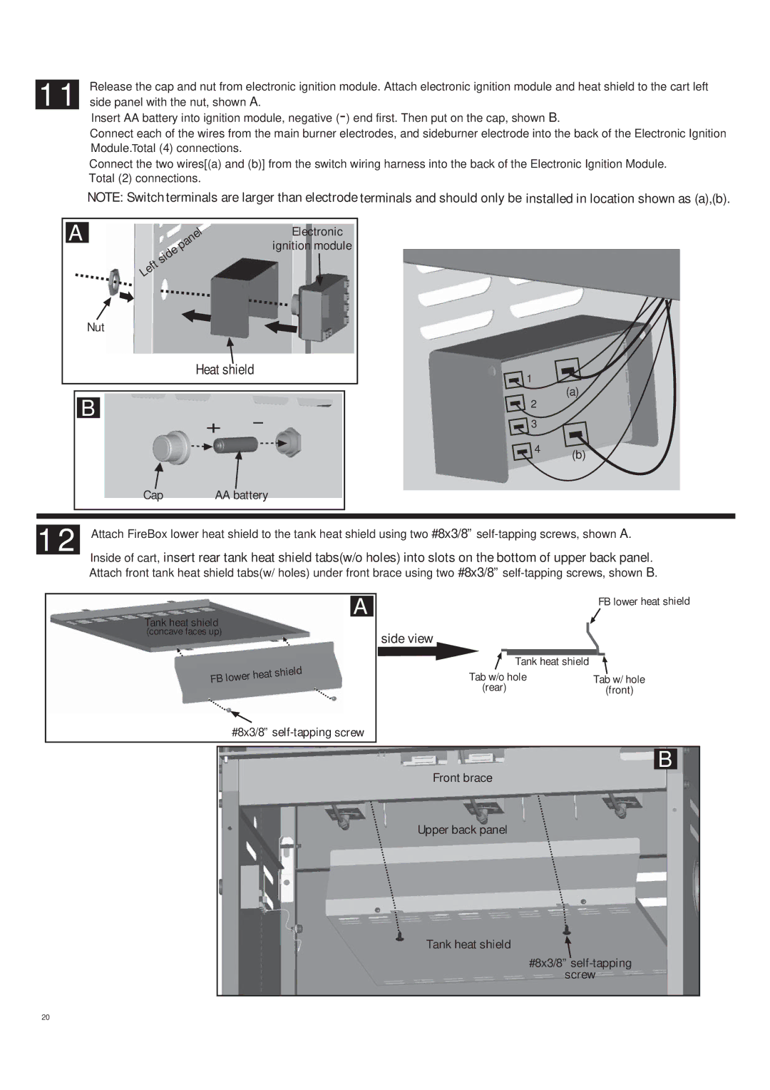 Char-Broil 463250510 manual Heat shield 