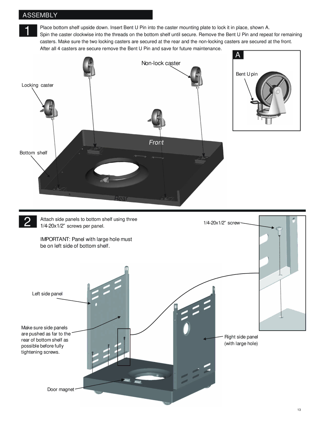 Char-Broil 463250511 manual Assembly 