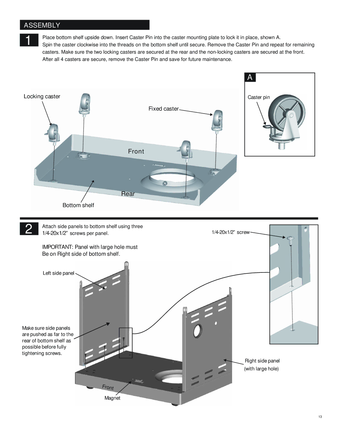 Char-Broil 463251012 manual Assembly 