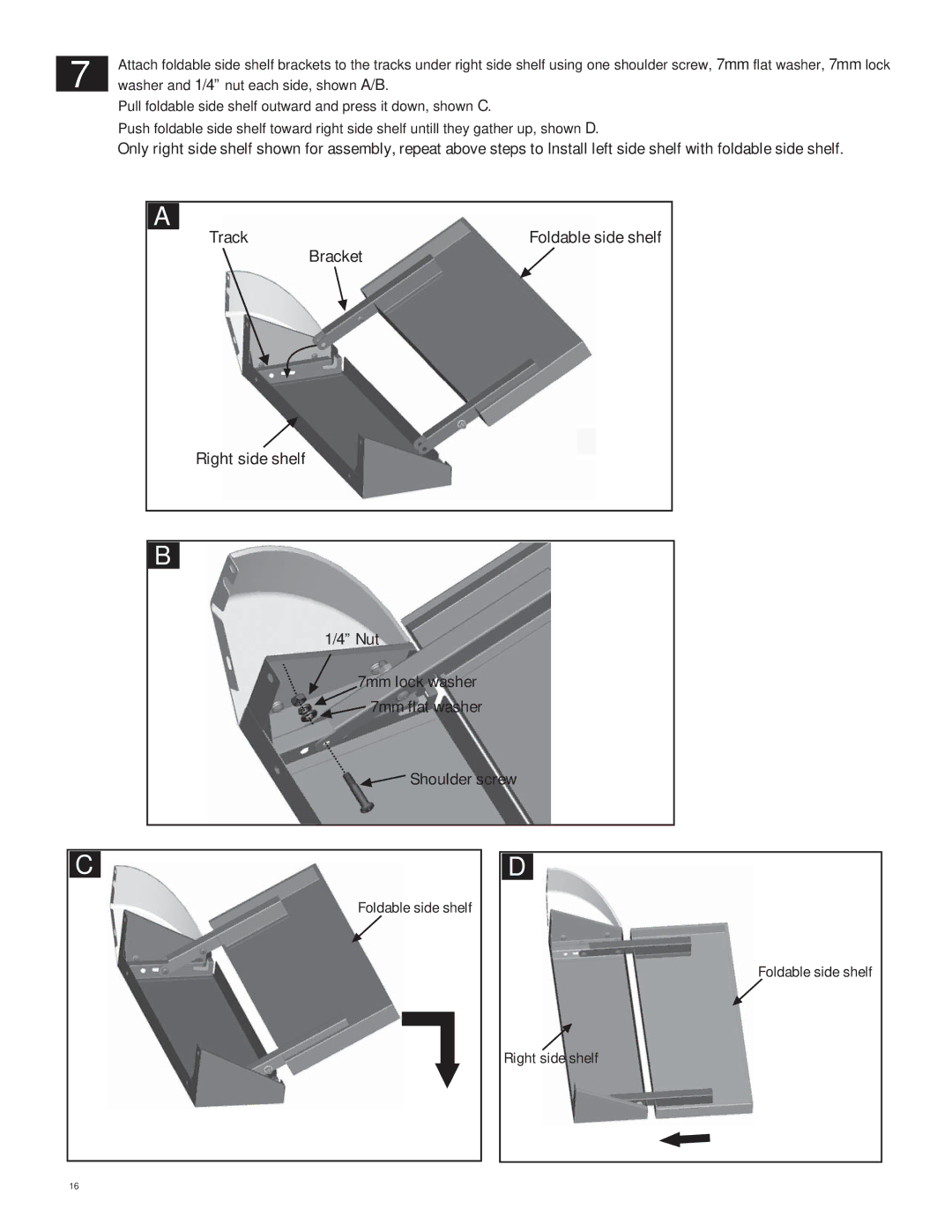 Char-Broil 463262211 manual Track 