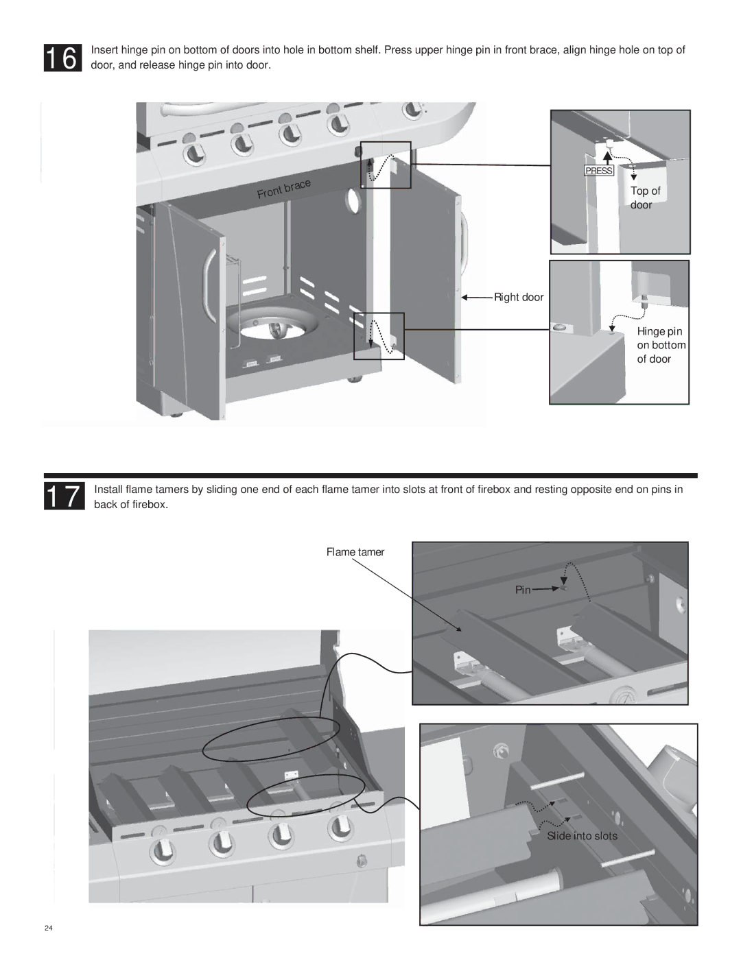 Char-Broil 463263111 manual Right door 