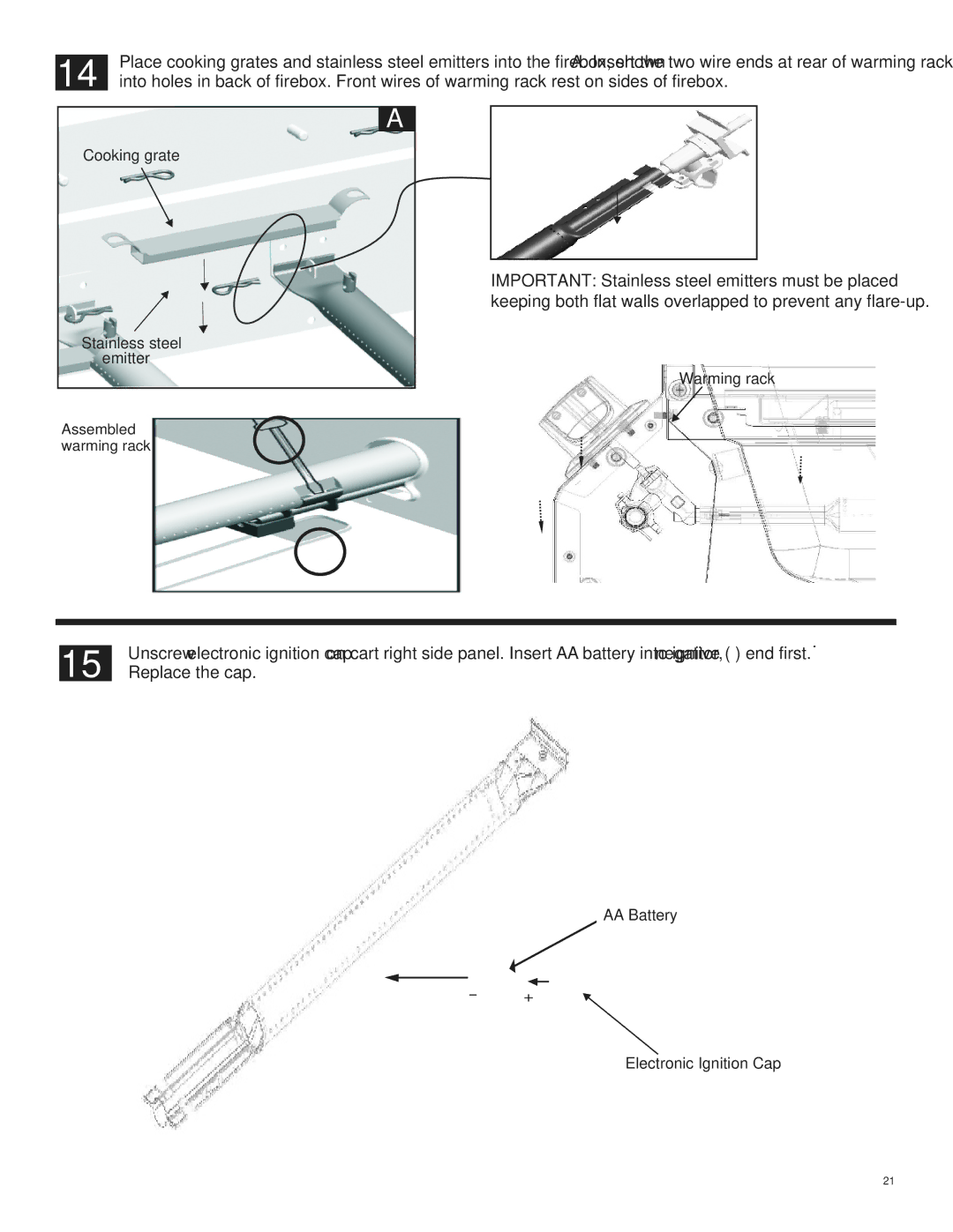 Char-Broil 463269011 manual Cooking grate 