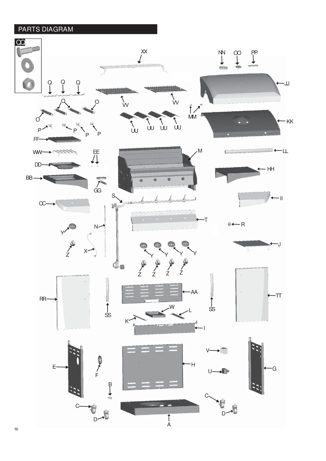 Char-Broil 463270309 manual Parts Diagram 