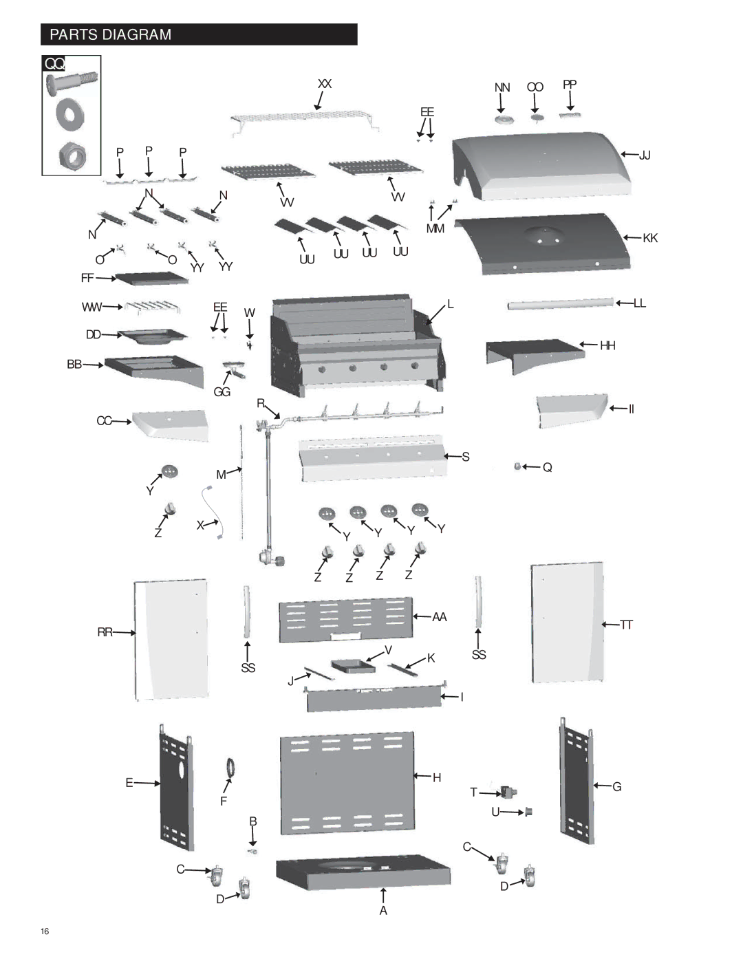 Char-Broil 463270311 manual Parts Diagram 