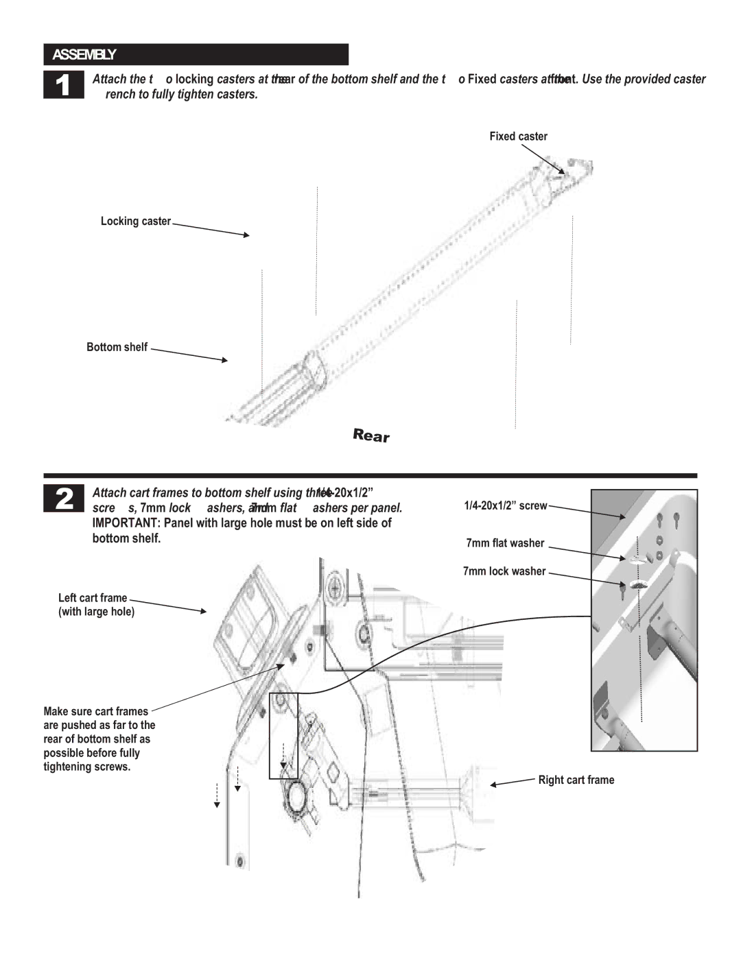 Char-Broil 463420509 manual Front, Assembly 