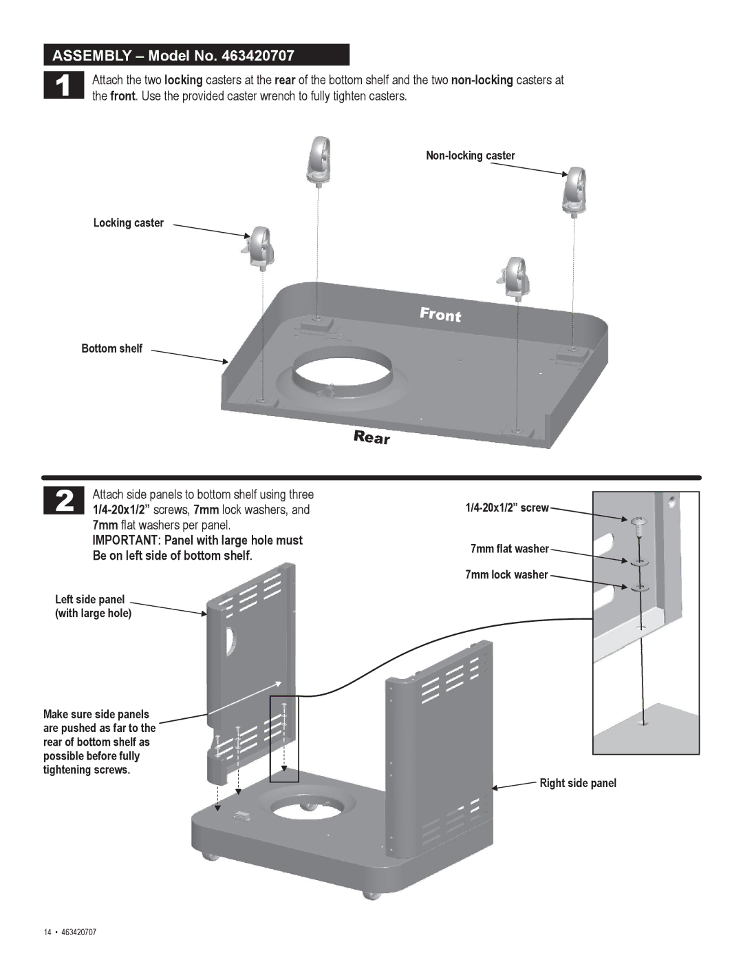 Char-Broil 463420707 manual 