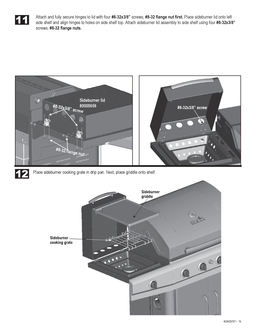 Char-Broil 463420707 manual 