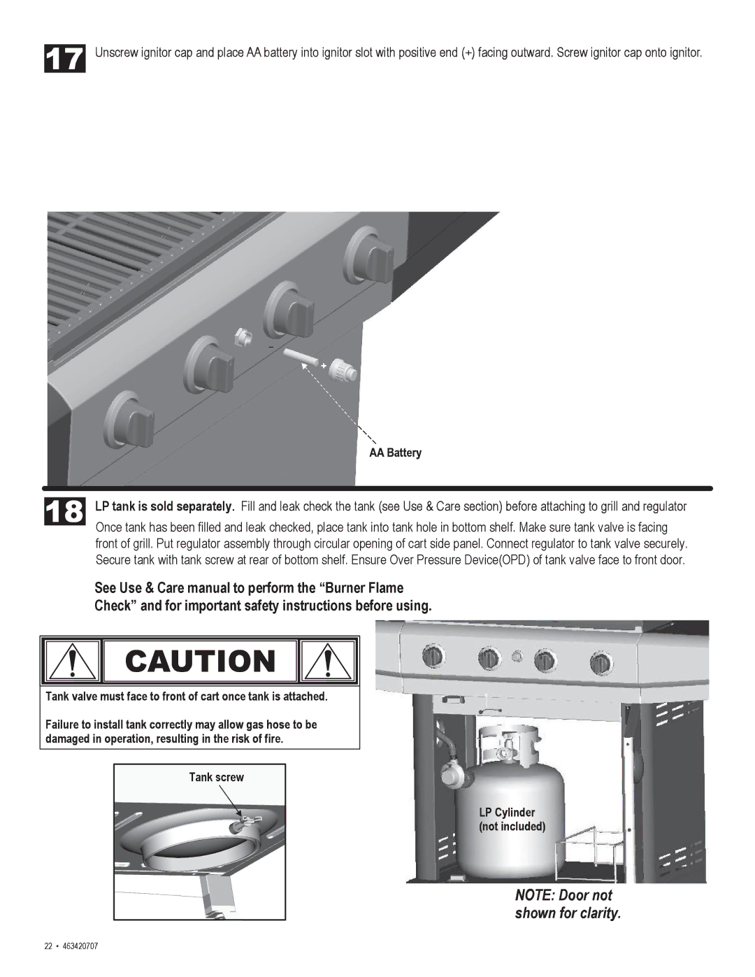 Char-Broil 463420707 manual 