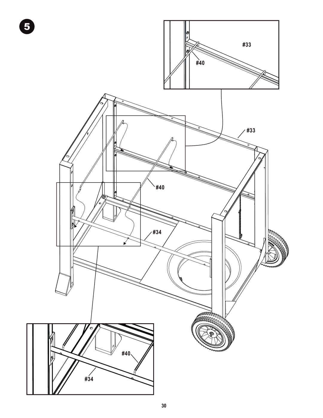 Char-Broil 463436214 manual #33 #40 #34 