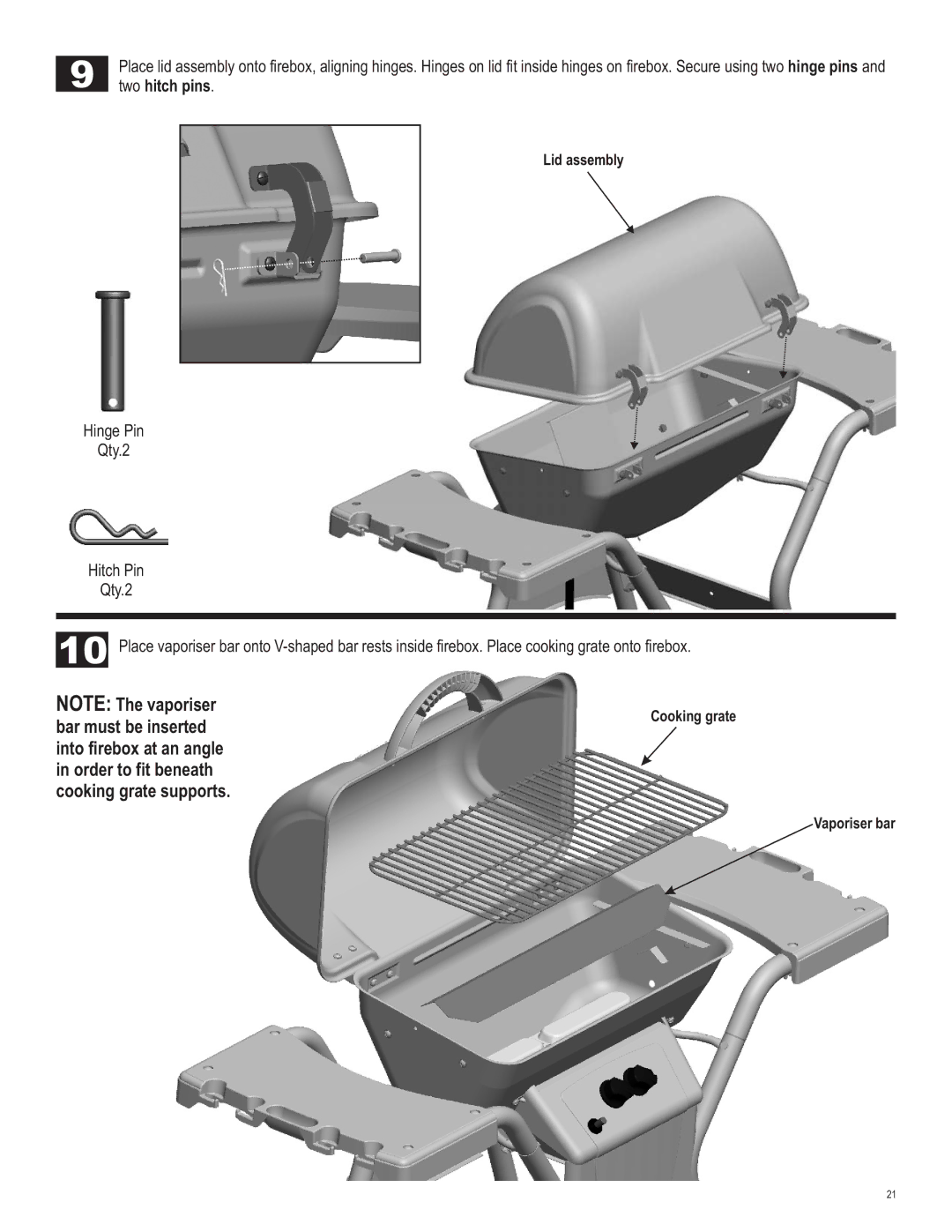 Char-Broil 463666510 manual Lid assembly 