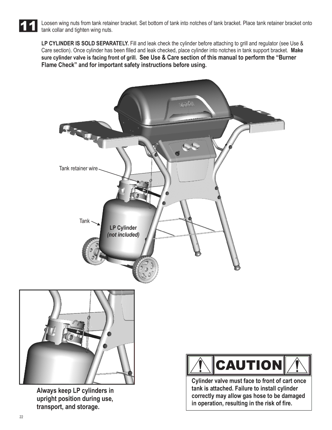 Char-Broil 463666512 manual Not included 