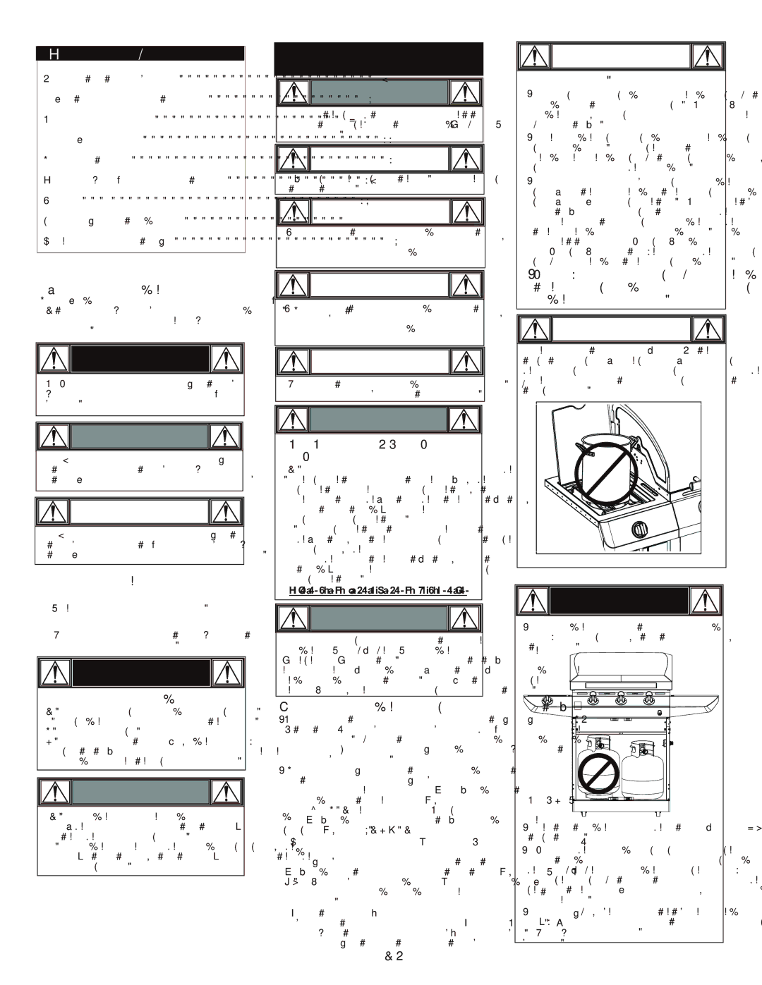 Char-Broil 463720114 manual Índice DE Materias, Símbolos de seguridad, Si siente olor a gas 