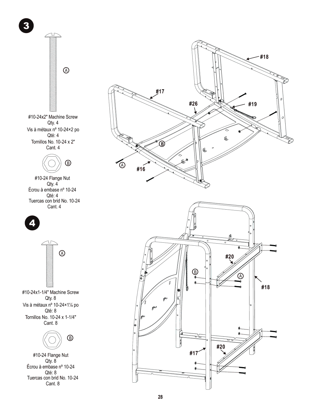 Char-Broil 463720114 manual #18 #26 #19 #20 #17 