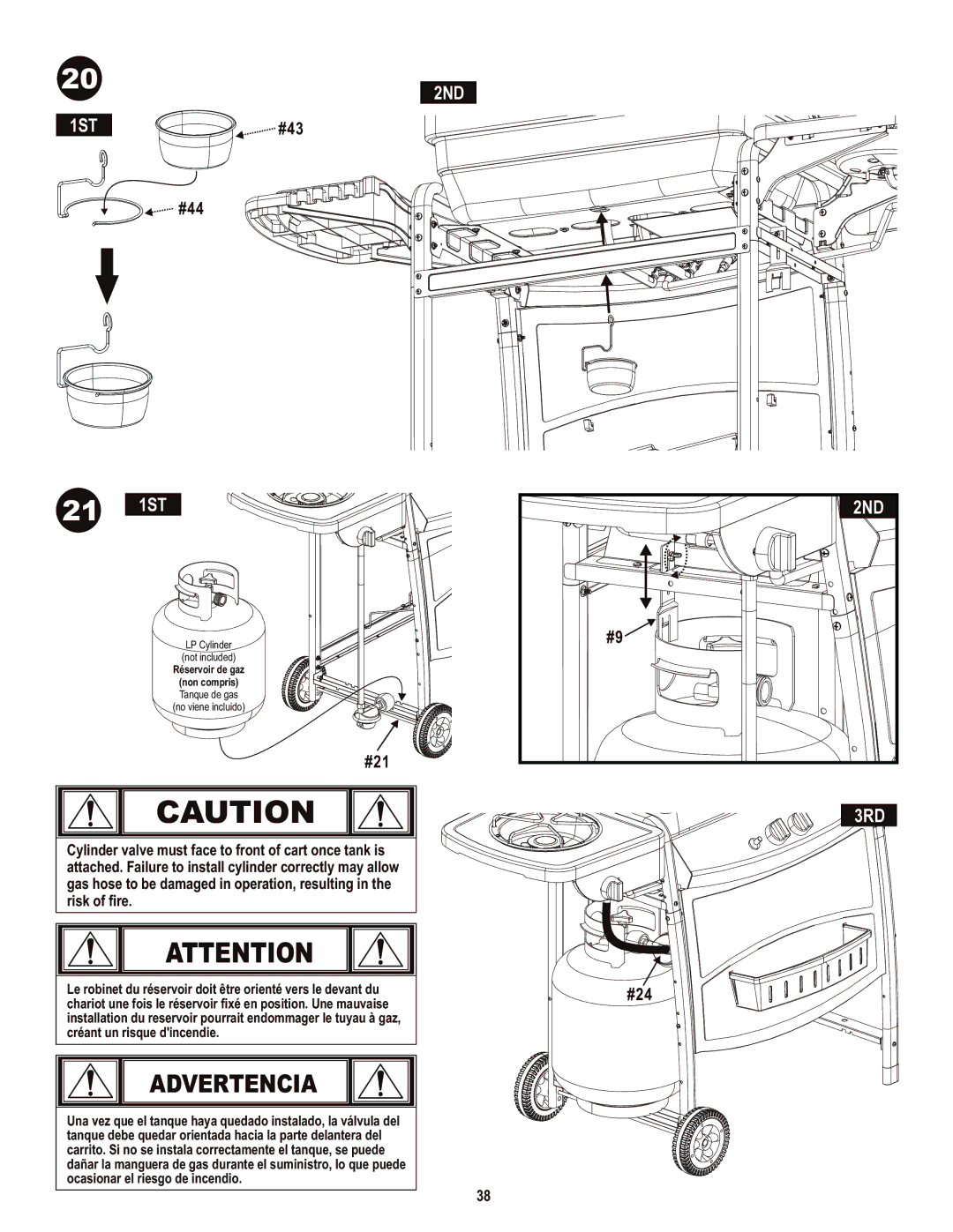 Char-Broil 463720114 manual 21 1ST 