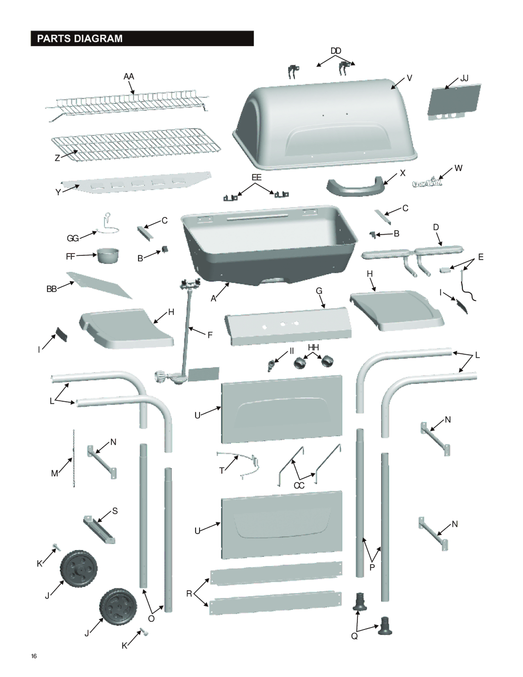 Char-Broil 463741209 manual Parts Diagram 