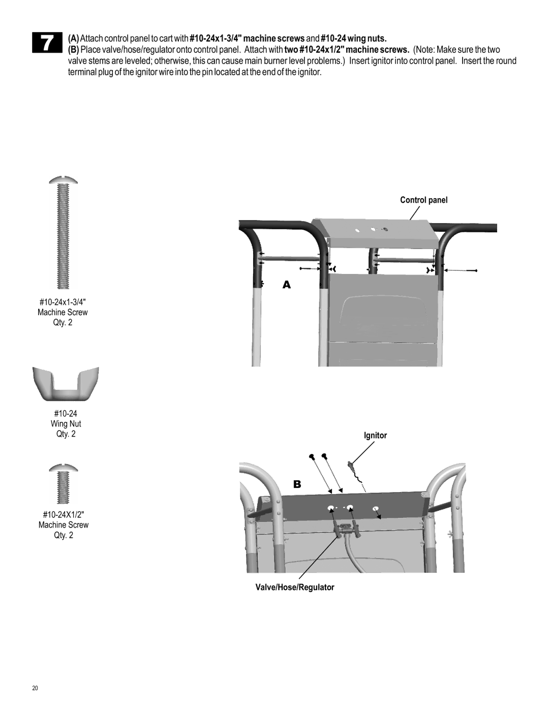 Char-Broil 463741209 manual Control panel 