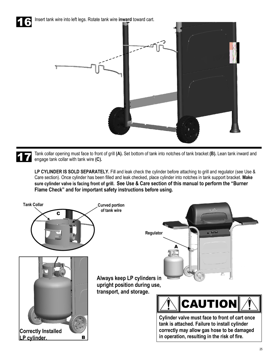 Char-Broil 463741209 manual Tank Collar 