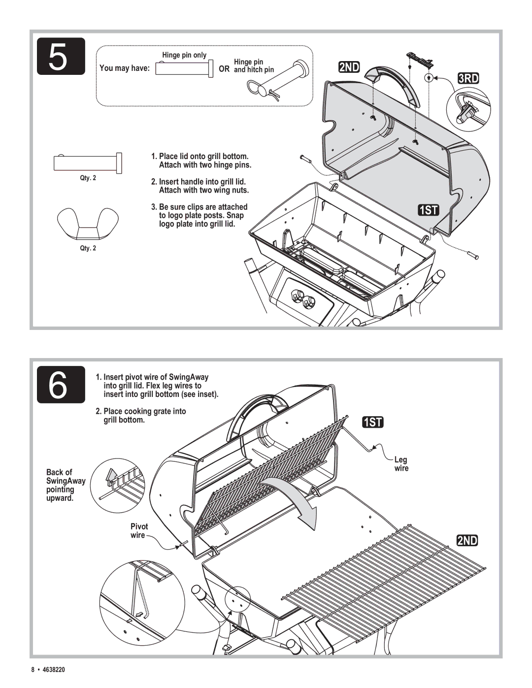 Char-Broil 4638220 manual 3RD 