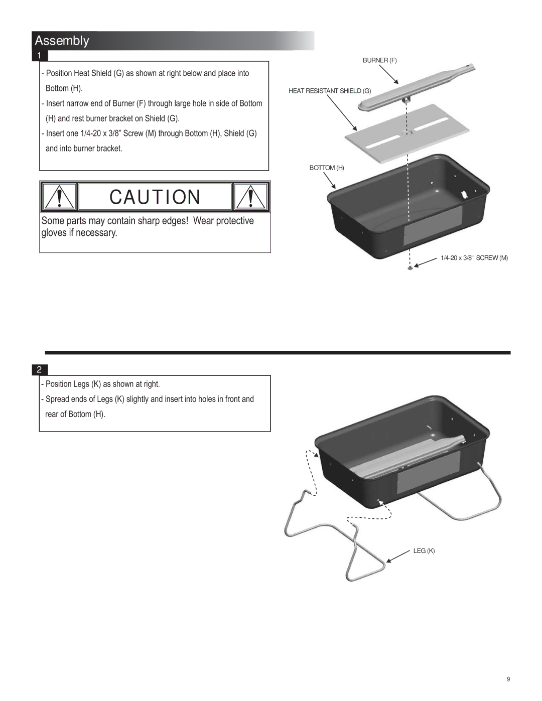 Char-Broil 4651330 manual Assembly 