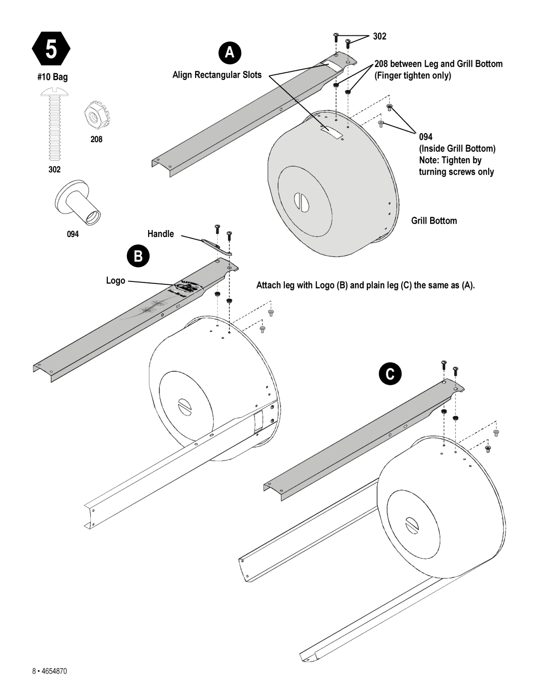 Char-Broil 4654870 manual 208 302 094 