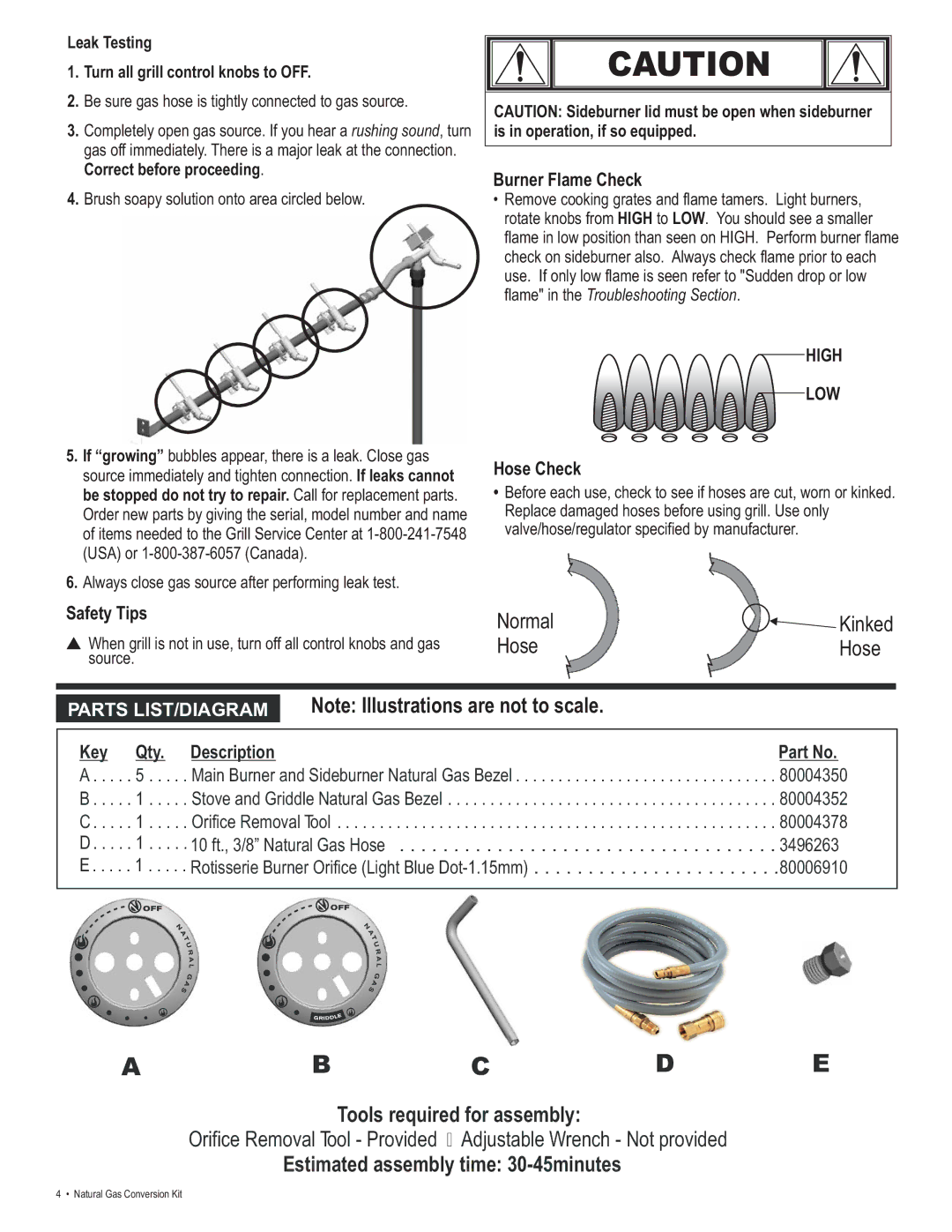 Char-Broil 4984619 manual Normal 