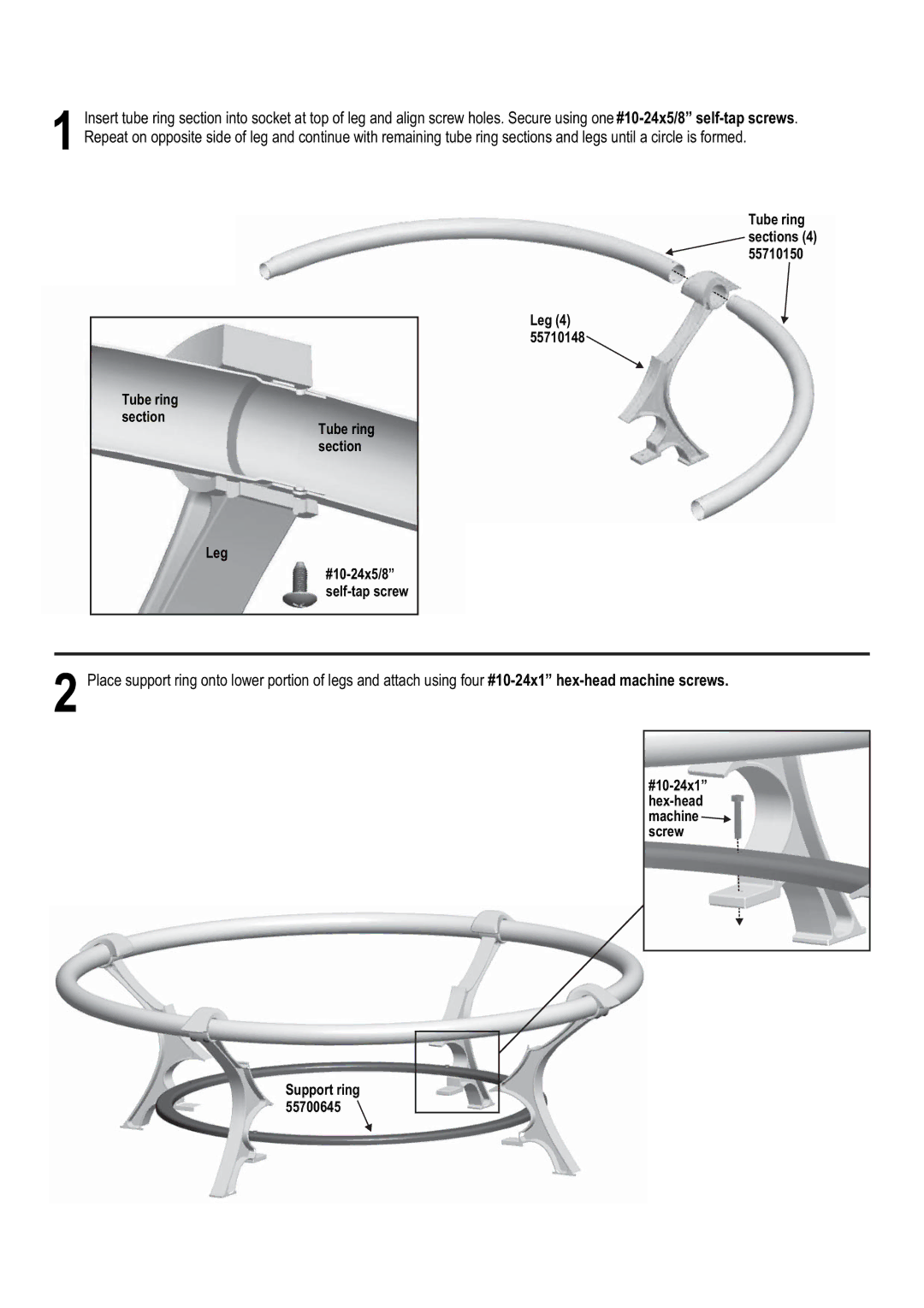 Char-Broil 6501121 manual 7XEH Ulqj Vhfwlrq 