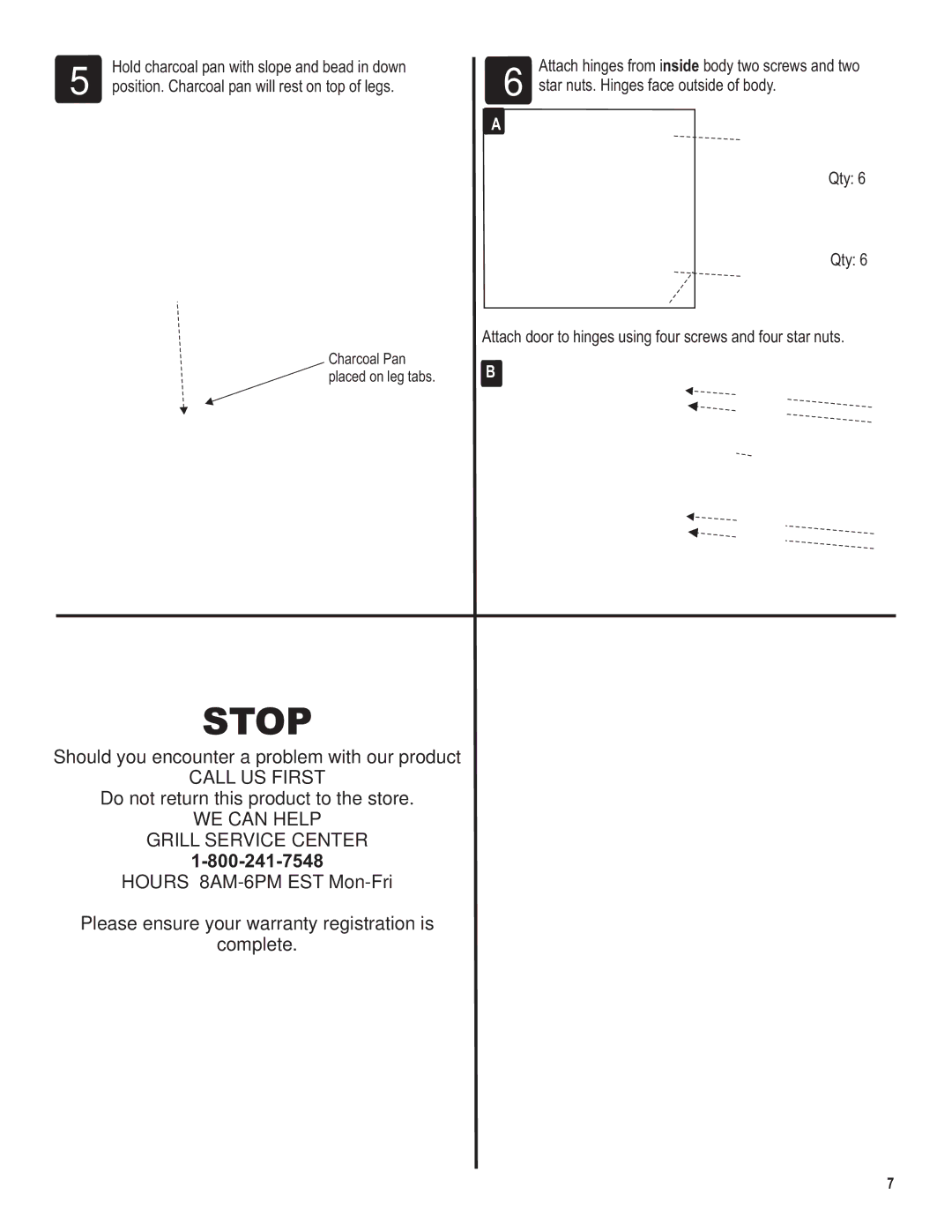 Char-Broil 6701289 manual Stop 