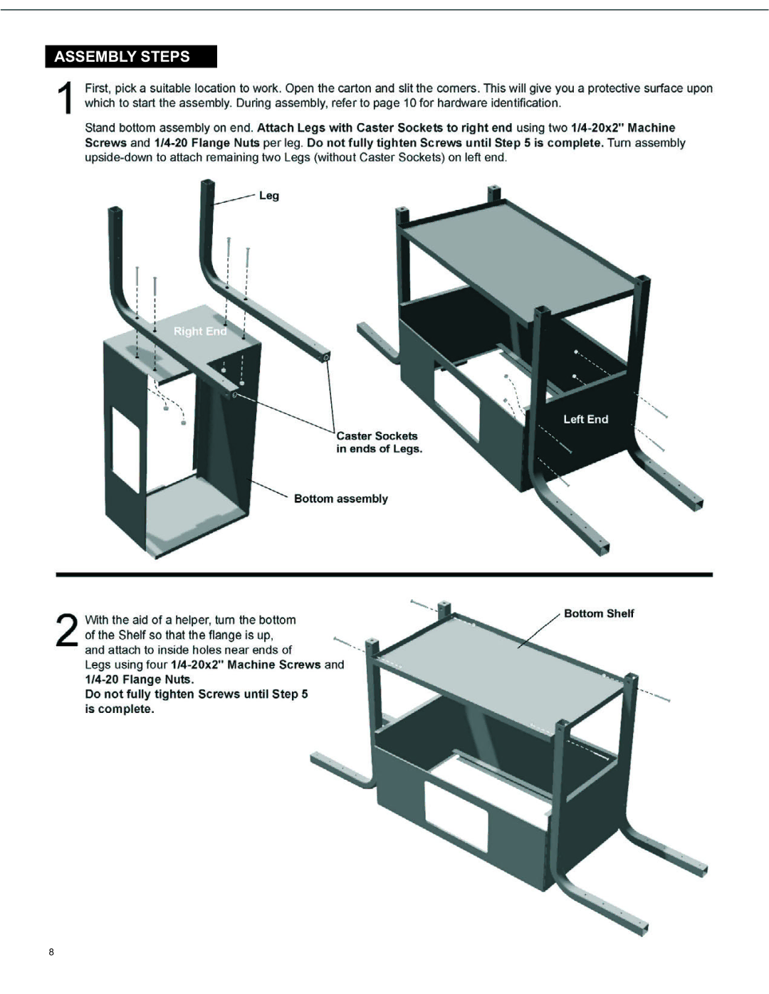 Char-Broil 8301390 manual Assembly Steps 