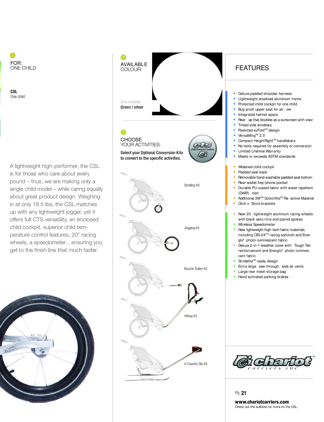 Chariot Carriers 2008 manual For 