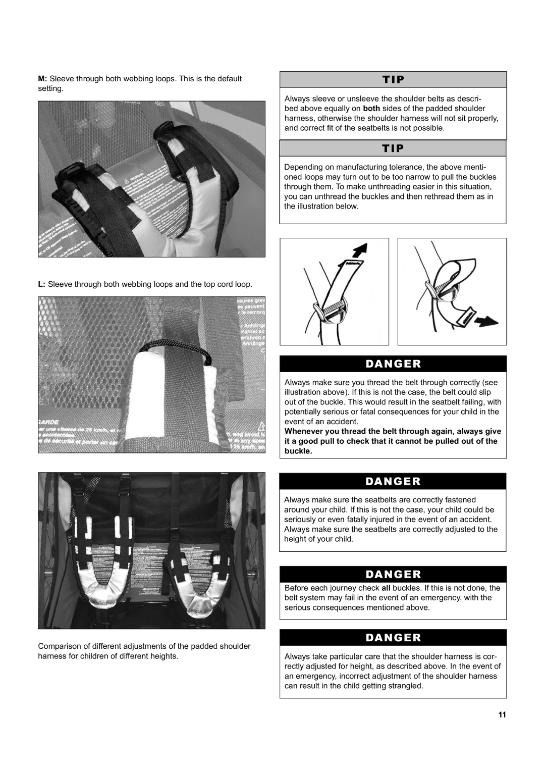 Chariot Carriers Corsaire XL, Captain XL manual Tip 