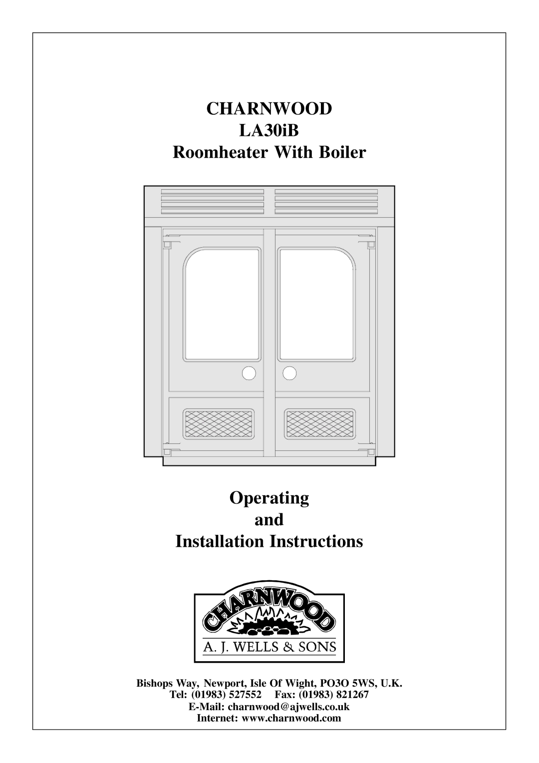 Charnwood LA30iB installation instructions Charnwood 