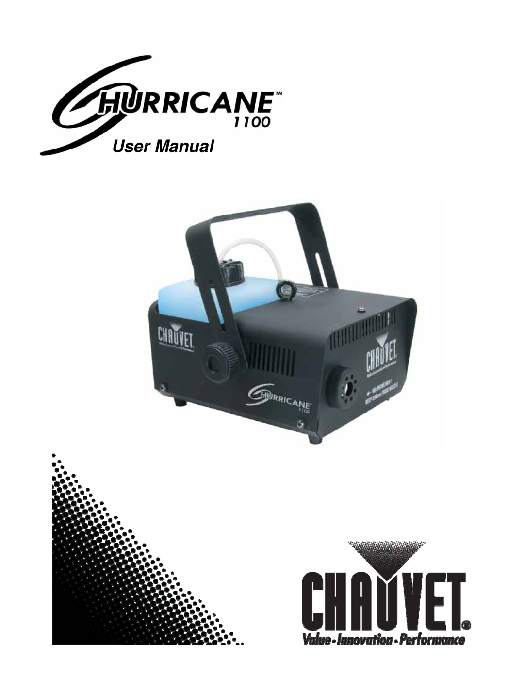 Chauvet 1100 user manual Hurricane 