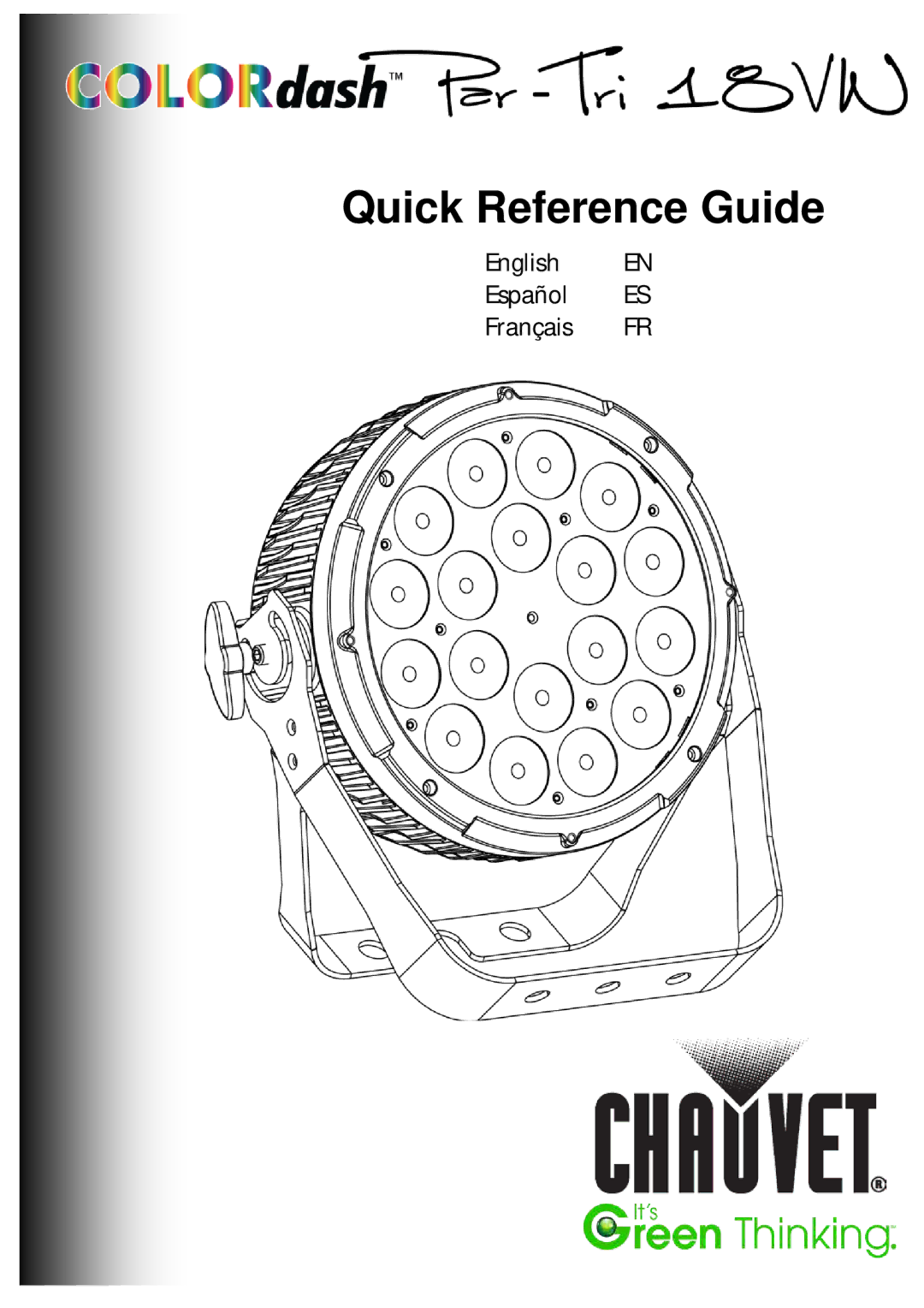 Chauvet 18VW manual Quick Reference Guide 