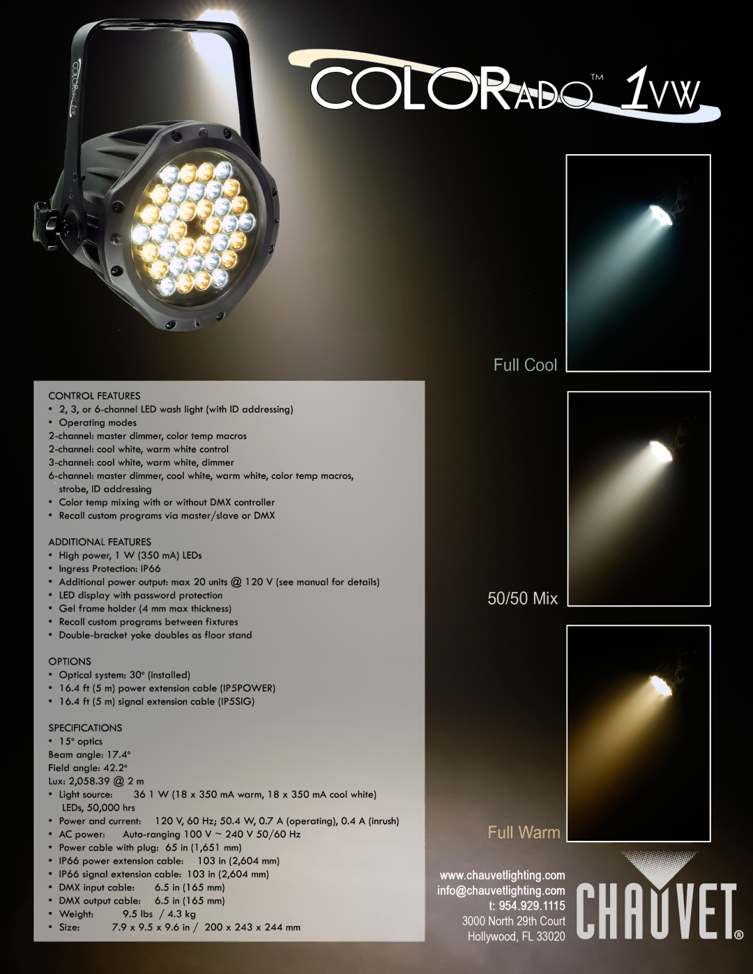 Chauvet 1VW manual 