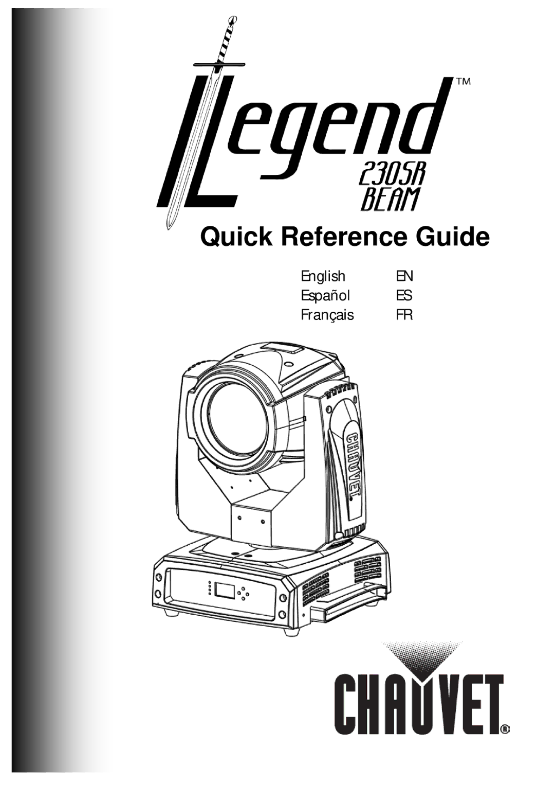 Chauvet 230SR manual Quick Reference Guide 