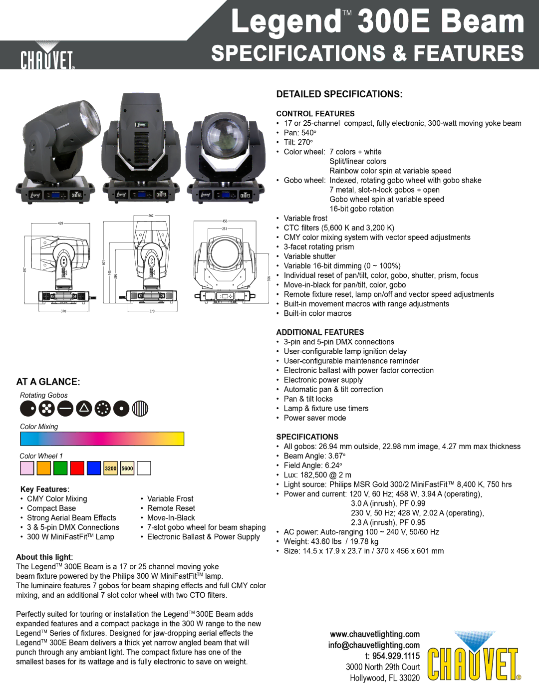 Chauvet 300E manual 