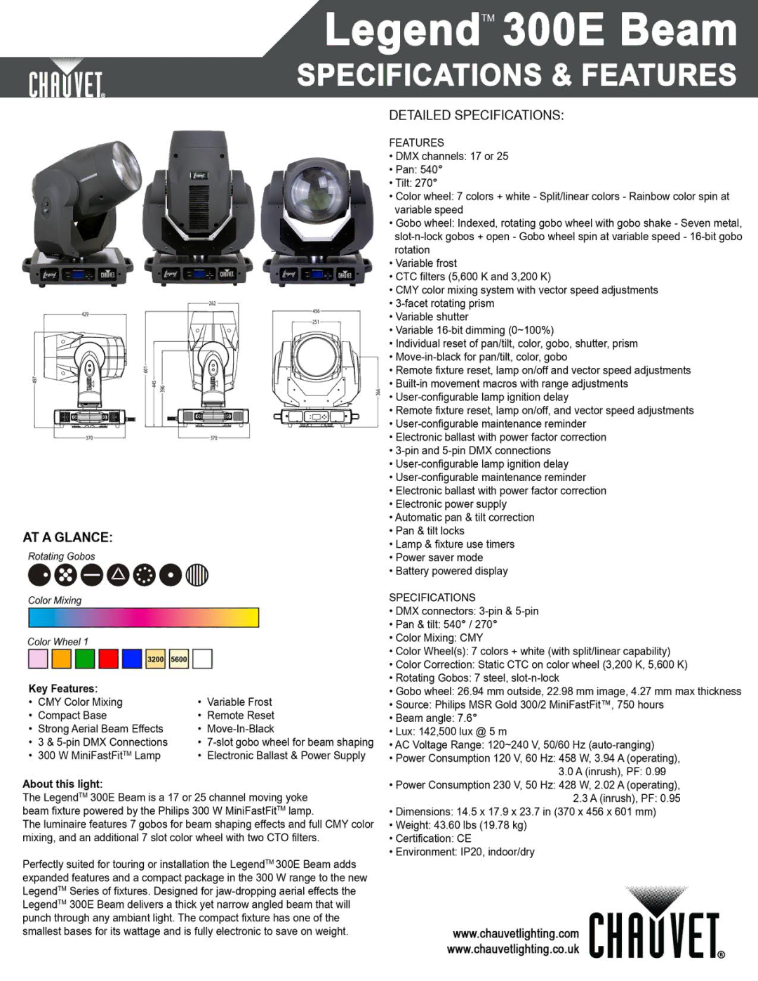 Chauvet 300E manual 