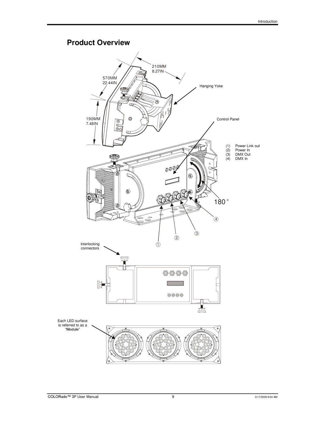 Chauvet 3P user manual Product Overview 