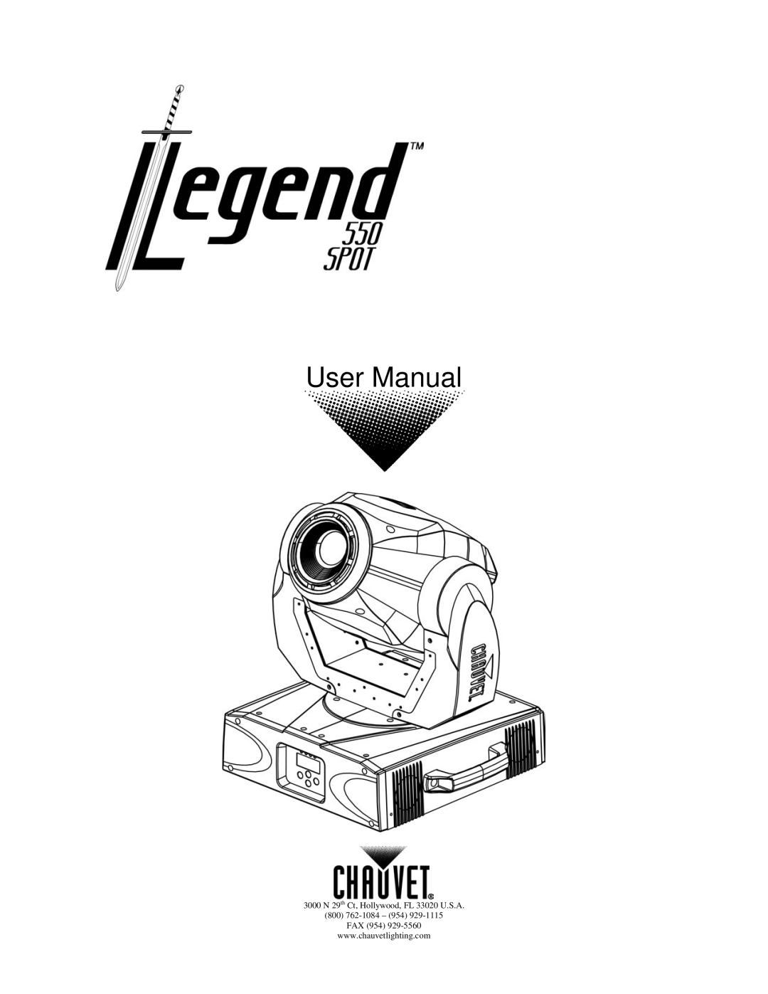 Chauvet 550 user manual 