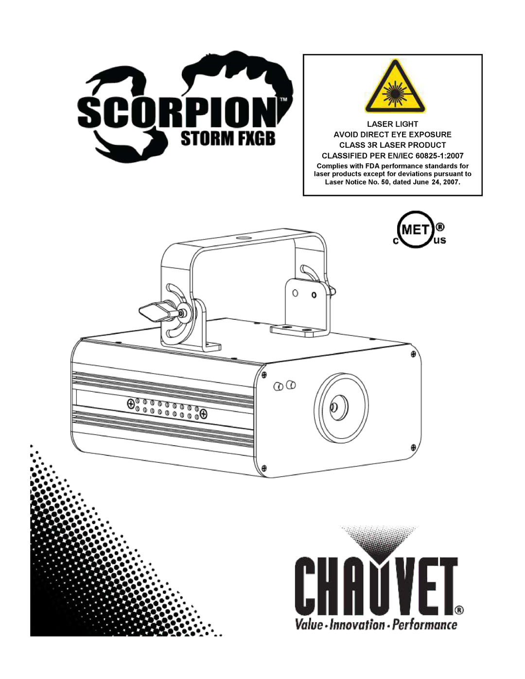 Chauvet 60825-1:2007 manual 