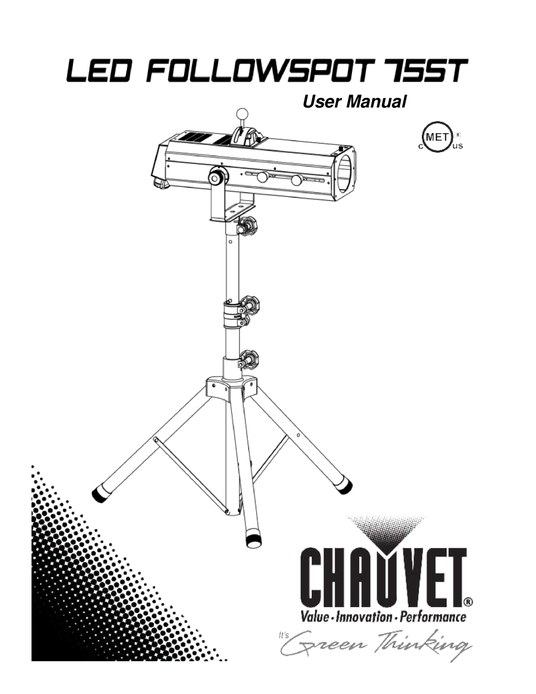 Chauvet 75ST user manual 