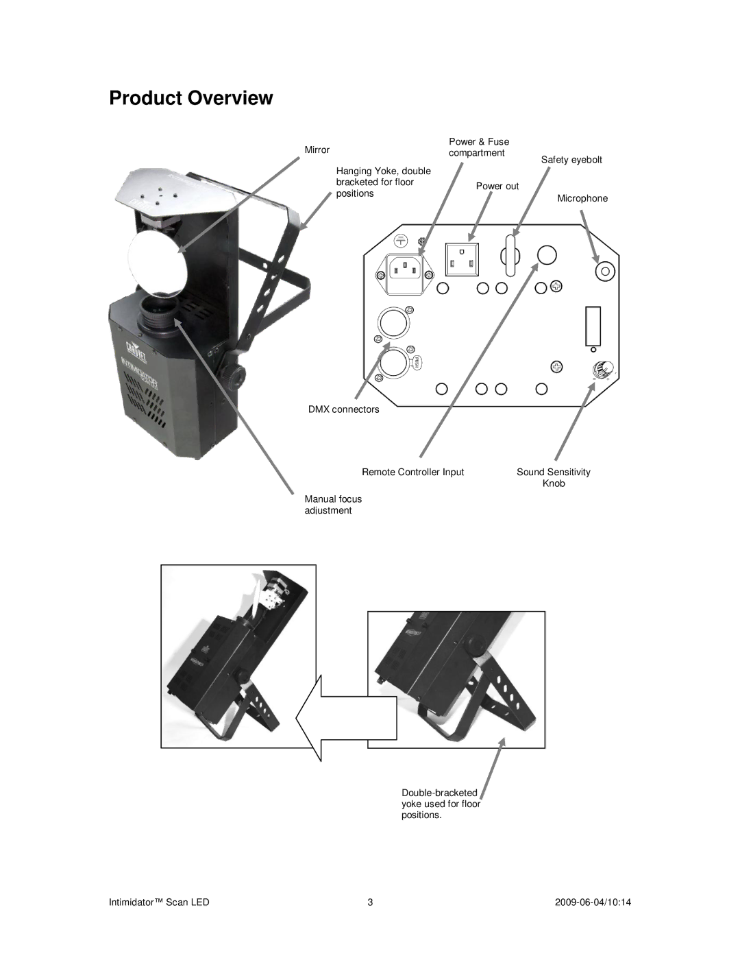 Chauvet 10:14, a 2009-06-04 user manual Product Overview 