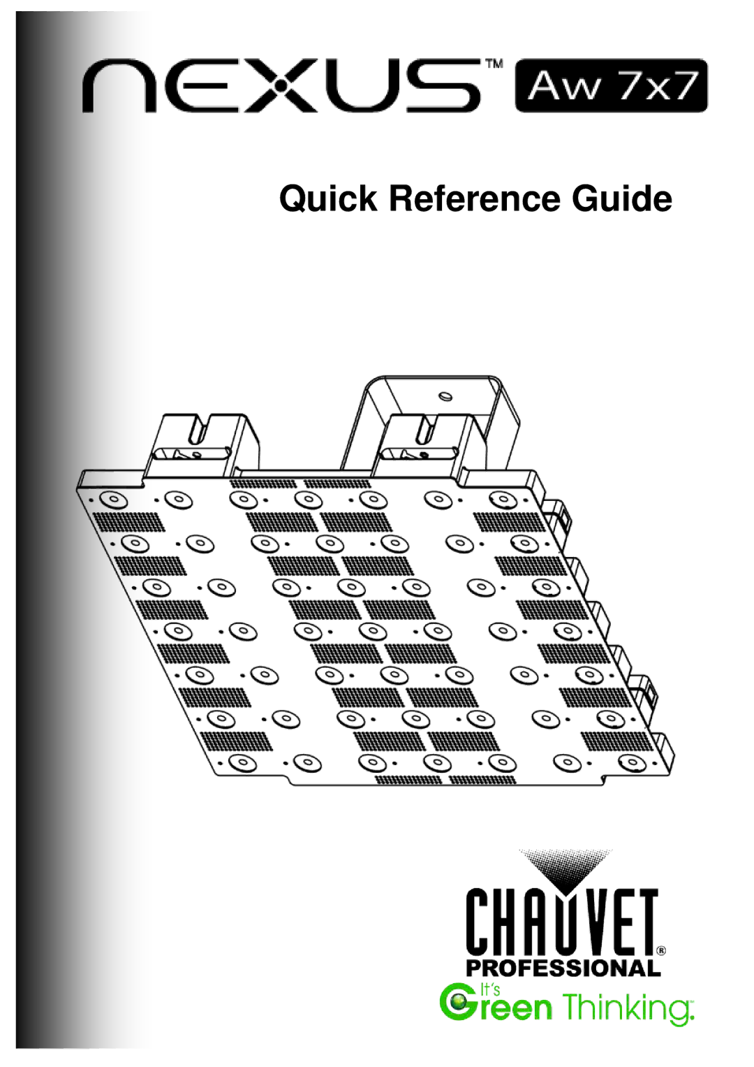 Chauvet Aw 7x7 manual Quick Reference Guide 