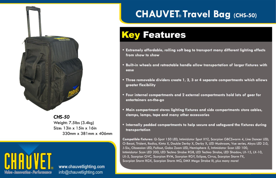 Chauvet CHS-50 manual 