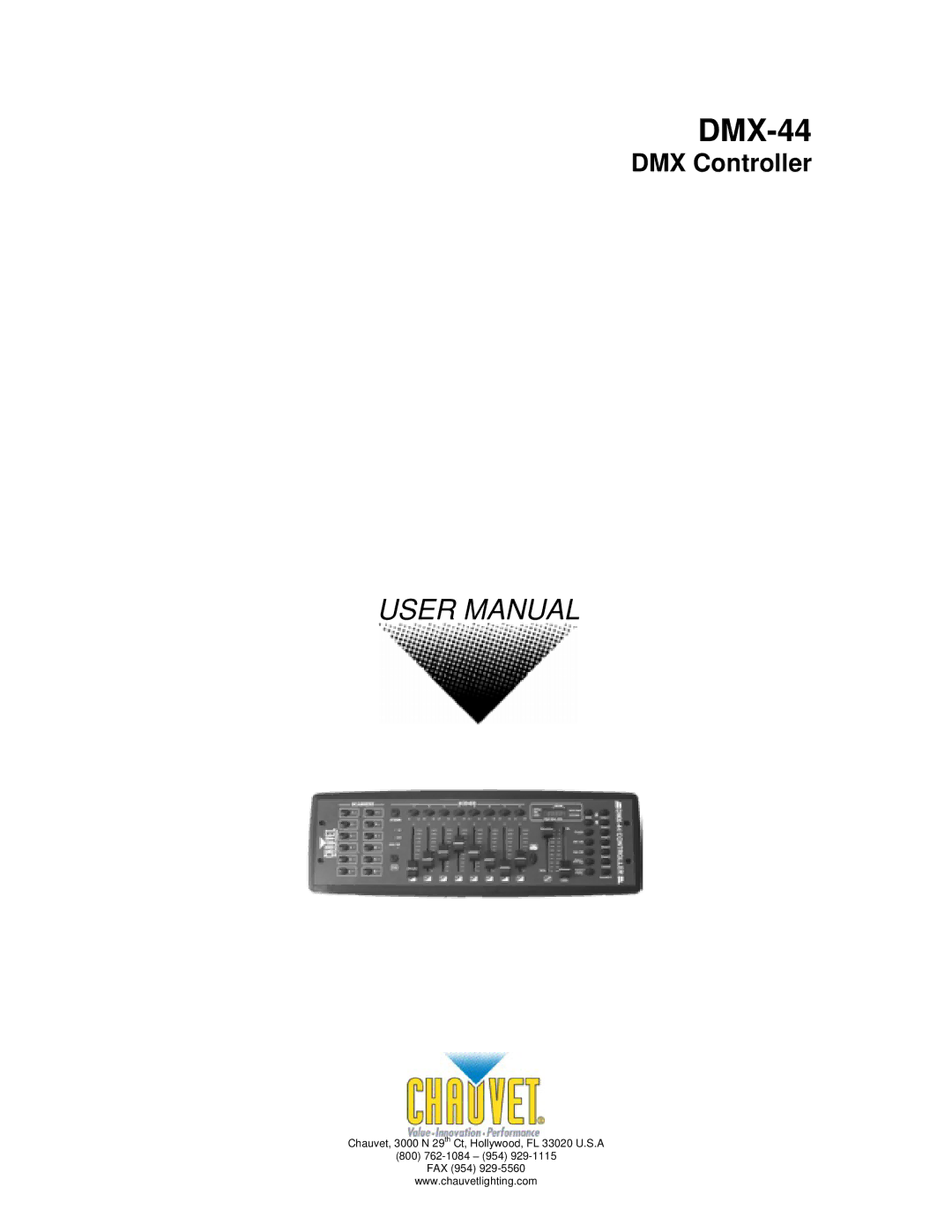 Chauvet DMX-44 user manual 